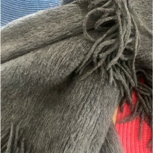 Beautiful gray shawl or scarf.